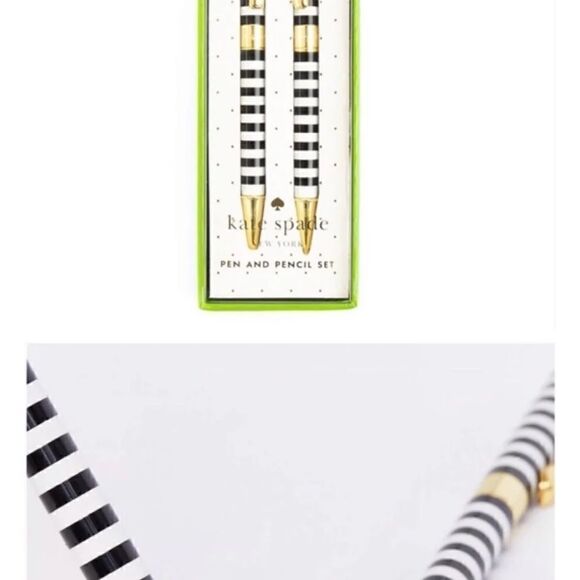KATE SPADE PENCIL CASE AND PEN AND PENCIL SET - Picture 4 of 9